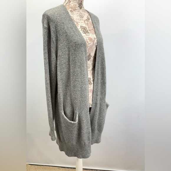 MADEWELL Heather Gray Alpaca/Merino Wool cozy Ryder Open Cardigan size M - Picture 10 of 16